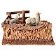 Moutons sur colline 5x15x15 cm crèche 14-16 cm s5