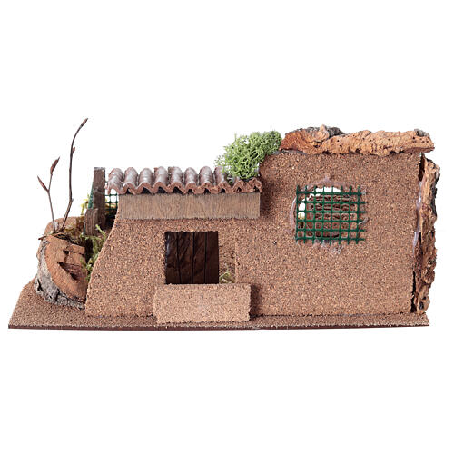 Gallinero escena belén 12x25x20 cm figuras 14-16 cm 5