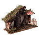 Cabin with double roof for 14-16 cm Nativity Scene, 15x15x15 cm s3