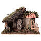 Cabane avec double toit 15x15x15 cm crèche 14-16 cm s1