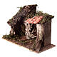 Stable with double roof 15x15x15 cm nativity scene 14-16 cm s2