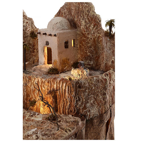 Set presepe in stile arabo 14 cm in 2 sezioni  95x115 cm 16
