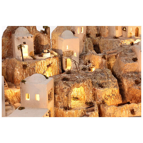 Arabic style nativity scene set 14 cm in 2 sections 95x115 cm 4