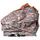 Presepe napoletano per statue 10 cm illuminato con fontana 50x50x35 cm s6