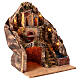 Illuminated Neapolitan Nativity Scene setting with oven and brook for 12 cm figurines, 50x35x30 cm s3