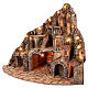 Village for 12 cm Neapolitan Nativity Scene with fountain, oven and windmill, 75x80x75 cm s3