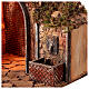 Ruined building for 8 cm Neapolitan Nativity Scene with fountain, cork and wood, 50x65x40 cm s2