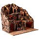 Borgo presepe 10 cm napoletano legno sughero forno ruscello mulino 55x60x40 cm s3