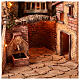 Presepe napoletano con fontana per statue 12 cm illuminato 55x55x40 cm s2