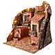 Presepe napoletano con fontana per statue 12 cm illuminato 55x55x40 cm s3