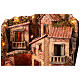 Presepe napoletano con fontana per statue 12 cm illuminato 55x55x40 cm s4