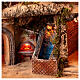 Presepe napoletano per statue 12 cm forno ruscello mulino 50x60x40 cm s2