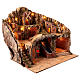 Neapolitan nativity scene for 12 cm statues with oven stream mill 50x60x40 cm s3