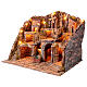 Presepe napoletano ruscello forno mulino per statue 10 cm 70x85x60 cm s3
