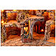 Presepe napoletano ruscello forno mulino per statue 10 cm 70x85x60 cm s6