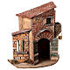 Cork house with basket for 10 cm Neapolitan Nativity Scene, 35x35x20 cm s2