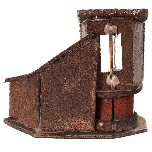 Otoczenie ze studnią i półką, szopka neapolitańska 8-10 cm, 15x15x10 cm 4