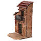 Casetta presepe 4 cm napoletano sughero legno 15x10x10 cm s2