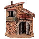 Two-story house for 6 cm Neapolitan Nativity Scene, 15x15x8 cm s1