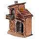 Two-story house for 6 cm Neapolitan Nativity Scene, 15x15x8 cm s2