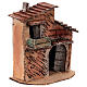 Casetta due piani presepe 6 cm Napoli 15x15x8 cm s3