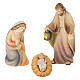 Presepe Val Gardena capanna Altea 13 pezzi Rudolf colorato h 9 cm s2