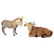 Presepe Val Gardena capanna Altea 13 pezzi Rudolf colorato h 9 cm s7