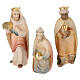 Complete nativity set Altea Val Gardena stable 13 pcs Rudolf colored h 9 cm s4