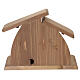 Natural wood Nativity Scene of Val Gardena, "Altea" stable with 7 cm "Aram" Nativity s5