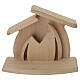 Natural wood Nativity Scene of Val Gardena, "Altea" stable with 7 cm "Aram" Nativity s6