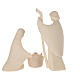 "Altea" Nativity Scene of Val Gardena natural wood with "Aram" Holy Family of 10 cm s6