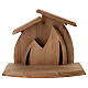 "Altea" Nativity Scene of Val Gardena natural wood with "Aram" Holy Family of 10 cm s8