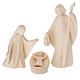 Val Gardena Nativity Scene with "Aram" Holy Family of 13 cm, natural wood s2