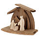 Crèche Val Gardena Nativité Aram h 13 cm bois naturel s3