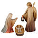 Val Gardena Nativity Scene with Altea stable and Aram figurines of 7 cm, set of 16 painted characters s2