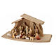 Val Gardena Nativity Scene with Altea stable and Aram figurines of 7 cm, set of 16 painted characters s3