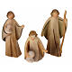 Val Gardena Nativity Scene with Altea stable and Aram figurines of 7 cm, set of 16 painted characters s5