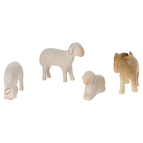 Crèche Val Gardena Altea figurines 7 cm Aram colorées 16 pcs 8