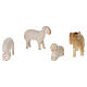 Crèche Val Gardena Altea figurines 7 cm Aram colorées 16 pcs s8