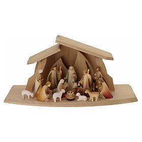 Val Gardena Nativity set Altea colored figures 7 cm Aram 16 pcs