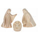 Val Gardena Nativity Scene with Altea stable and 7 cm Aram figurines, set of 16 with natural finish s2