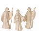 Val Gardena Nativity Scene with Altea stable and 7 cm Aram figurines, set of 16 with natural finish s6