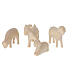 Val Gardena Nativity Scene with Altea stable and 7 cm Aram figurines, set of 16 with natural finish s8