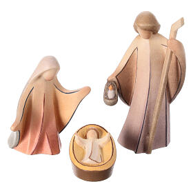 Presepe Altea colorato figure Aram 7 cm Valgardena 16 pezzi LED