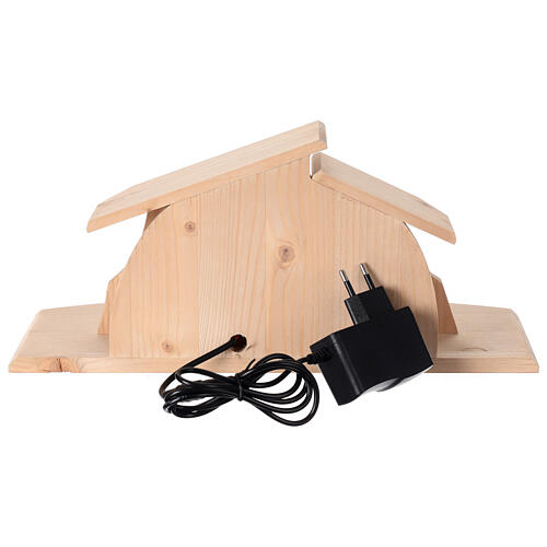 Presepe Altea colorato figure Aram 7 cm Valgardena 16 pezzi LED 10