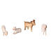 Presepe Altea colorato figure Aram 7 cm Valgardena 16 pezzi LED s8
