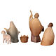 Val Gardena Nativity Scene "Altea" with 6 painted characters "Aram" of 13 cm and LED light s6