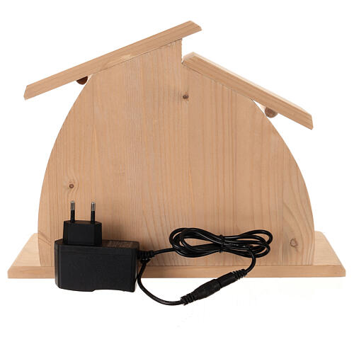 Szopka Altea, Val Gardena, kolorowa, figurki Aram 13 cm, LED, 6 sztuk 8