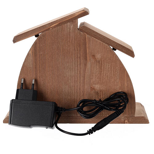 Crèche colorée Val Gardena Altea Nativité Aram avec LEDs 10 cm 7