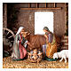 Stable with 10 cm Moranduzzo Nativity Scene and fountain s2